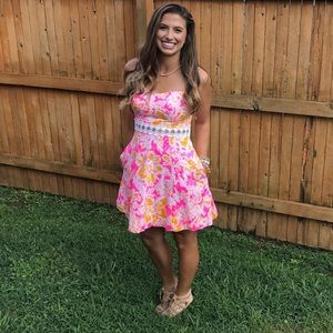 Lilly Pulitzer pink multicolored dress